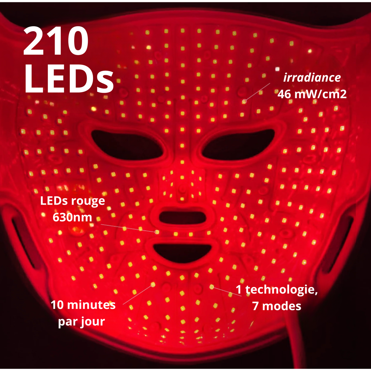 Masque led visage série 7